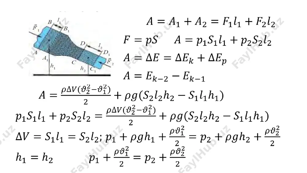 suyuqlik va gazlar harakati. oqimning uzluksizlik teoremasi. bernulli tenglamasi 10-sinf,23-mavzu - Page 5