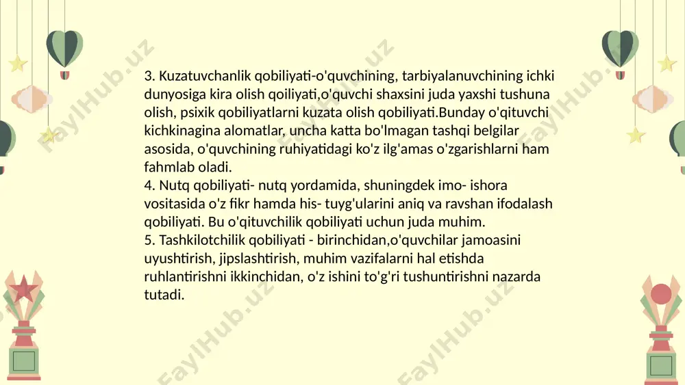 pedagogik qobiliyat va uning o’qituvchi faoliyatidagi o’rni - Page 5