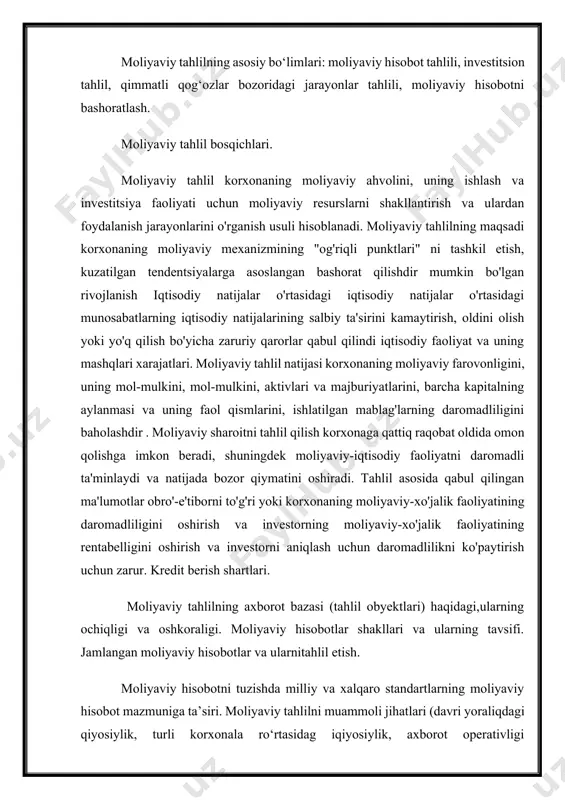 tlarni yanada rivojlantirish va erkinlashtirish borasidagi aniq dasturlar ishlab chiqilgan va ularni hozirgi kunda yanada takomillashtirish chralari ko’rib kelinmoqda. hozirgi kunda mamlakatimizda tadbirkorlarga keng eshiklar ochilgan, mamlakatimizning har bir fuqorosi tadbirkorlik bilan shug’ullanish huquqiga egadirlar. bunga yaqqol misol sifatida hozirgi kunda banklarimizning tadbirkorlikni yanada rivojlantirish maqsadida berilayotgan eng kam foiz stavkalarda belgilangan kreditlarni misol qilishimiz mumkin. shunday ekan bu imkoniyatlardan foyalangan xolda mamlakatimizning iqtisodiyotiga xissa qo’shish yoshlar hamda umuman barcha fuqorolarning eng oily burchlaridan biri sifatida qarasak mubolag’a bo’lmaydi. birinchi prezidentimiz islom abdug’anevich karimov: “oldimizda turgan birinchi va asosiy vazifa – bu izchil iqtisodiy o’sish, chuqur tarkibiy o’zgarishlarni amalga oshirish, ishlab chiqarishni mukammallashtirish va ilg’or texnologiyalar bilan qayta qurollantirishning bosh sharti bo’lgan makroiqtisodiy va moliyaviy barqarorlikka erishish muammosidir”deb takidlagan edilar.bundan tashqari prezidentimiz shavkat mirziyoev “bizning yana bir muhim vazifamiz – kichik biznis va tadbirkorlik sohasini qo’llab – quvvatlash va rag’batlantirish, mamlakatimiz iqtisodiy qudratini, yurtimizda tinchlik va barqarorlik, ijtimoiy totuvlikni mustahkamlashdan, …
