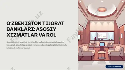 ozbekistonda tijorat banklari — PDF