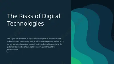 the risks of digital technologies — PPTX