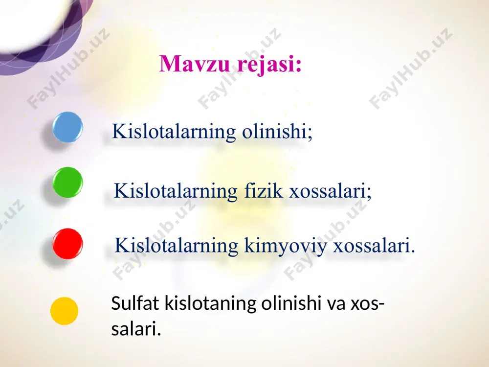 sulfat kislotaning olinishi va xossalari - Page 5