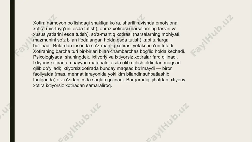 inson xotirasi va uning rivojlanish jarayoni - Page 5