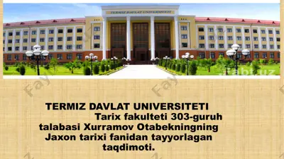 afg’oniston tarixi taqdimoti — PPTX
