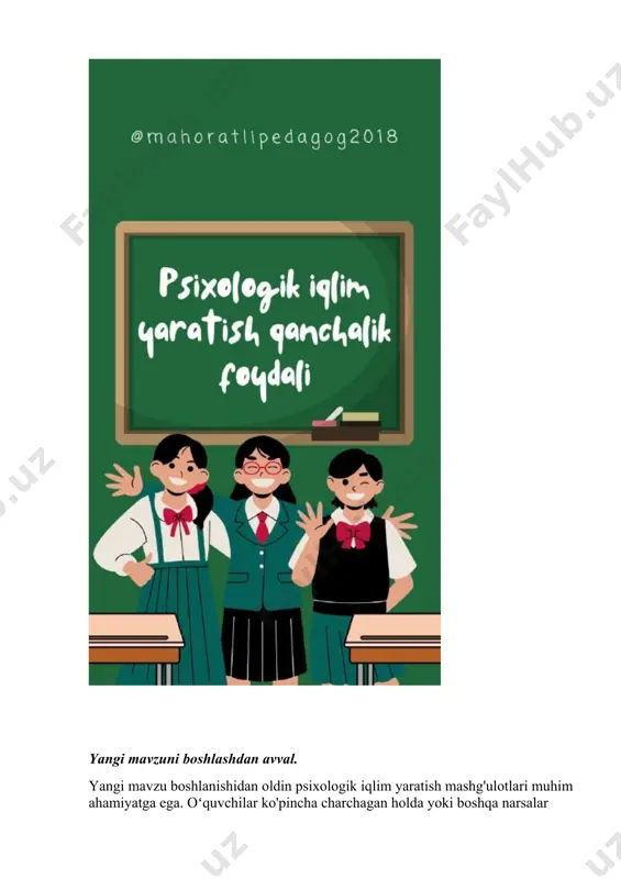 lga oshiriladi. flipped classroom: ushbu uslub o'quvchilarga uyga berilgan video darslikni tomosha qilib uni dars davomida muhokama qilish orqali amalga oshiriladi. uy vazifasi (an'anaviy ravishda uyda bajariladi) o'quvchilarning vaqtini va o'rganish tajribasini optimallashtirish uchun sinfda ham bajariladi. mustaqil o'rganish: zamonaviy o'qitish usullari mustaqil o'rganish samarali deb baholaydi. biror mavzuga yaxshiroq eʼtibor berish orqali oʻquvchilar o'zlari uchun qiziqarliroq bo'lgan mavzularni chuqurroq o'rganishga undashadi. gamifikatsiya: video o'yinlar orqali o'qitish, ayniqsa, boshlang'ich va maktabgacha ta'lim tizimlarida eng foydali zamonaviy o'qitish strategiyalaridan biri bo'lib xizmat qiladi. bu nisbatan yangi o‘qitish metodikasi oliy ta’limda samarali zamonaviy o‘qitish usuli hisoblanadi. vak o'qitish: vizual, audio va kinestetik (harakat) o'qitish yoki vak o'qitish - bu o'qituvchilar oʻquvchi tushadigan toifani aniqlaydigan eng so'nggi o'qitish usuli bo'lib, ular vizual o'quvchilarmi, audio o'rganuvchilarmi yoki kinestetik o'rganuvchilarmi. ushbu turkumlashdan so'ng, o'qituvchi o'z shaxsiy qobiliyatlarini qondirish uchun darsni yaxshiroq tayyorlashi mumkin. krossover o'rganish: krossover o'rganish - bu rasmiy va norasmiy ta'limning aralashmasi. krossover …