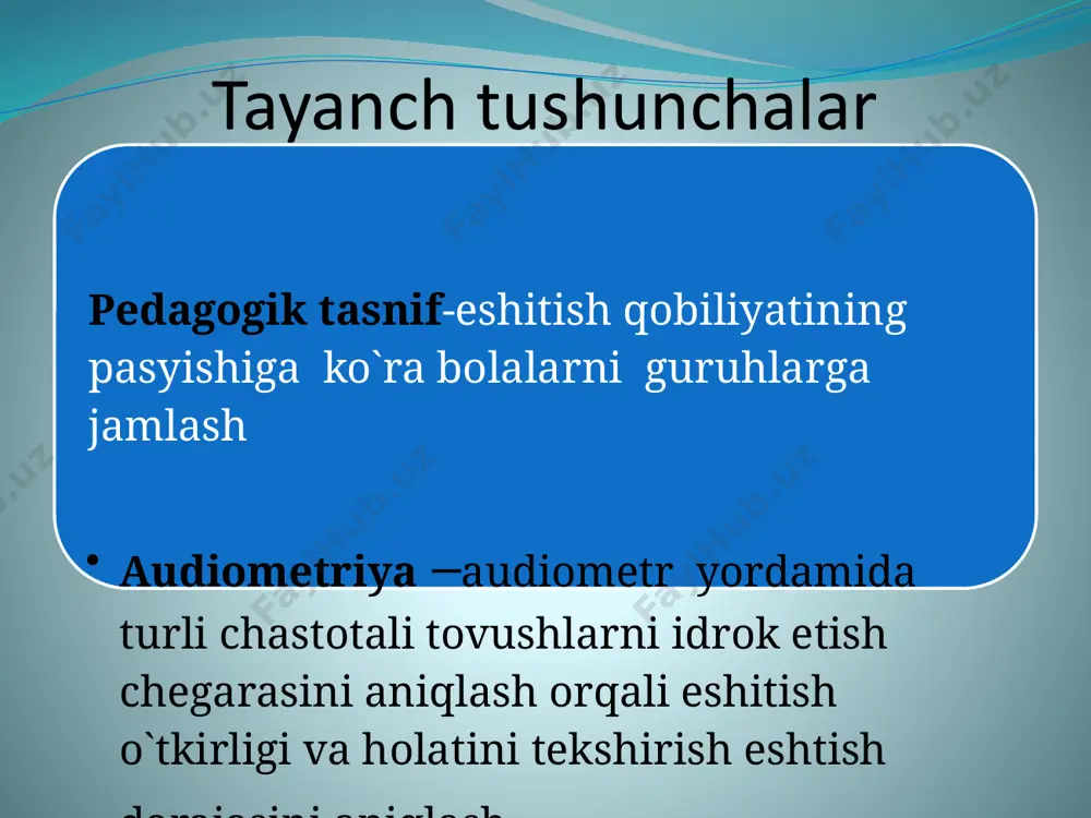 eshitishdan uqsonib o'lgan bolalarning pedagogik tasnifi - Page 5