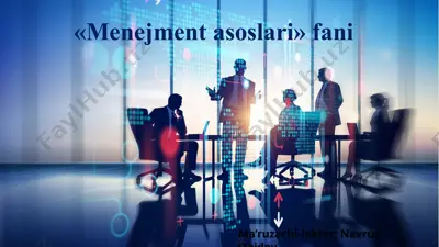 menejment asoslari — PPTX