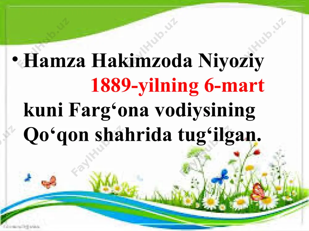 sosida aytiladi. xalqona ohangi: men bu yonga kelmas erdim, yora kelturding maniyo! o‘tga solsa kuymas erdim, yora kuydirding maniyo! do‘st mavlon-ey, ko‘nglim olloh sandadur. hamza shohimardonda 1929-yilning 18-avgustida toshbo‘ron qilib o‘ldirildi. audio1.wav image2.jpeg image3.jpeg image4.jpeg image5.jpeg image6.jpeg image7.gif image8.jpeg image9.jpeg image10.jpeg image11.gif image12.jpeg image13.jpeg image14.jpeg image15.jpeg image16.gif image17.jpeg image18.jpeg /docprops/thumbnail.jpeg