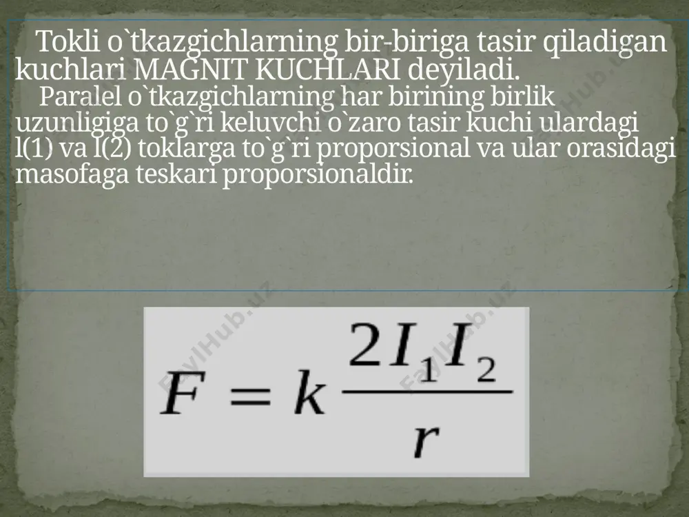 magnit maydoni toklarning o'zaro ta'siri - Page 2