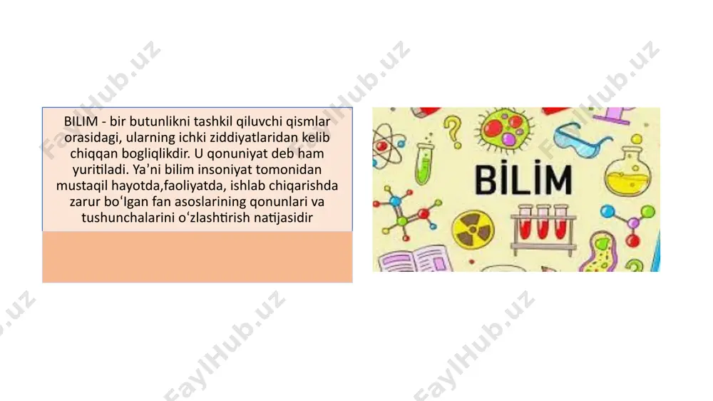 ng pedagogik kontekstdan uning muayyan tomoni ajratib olinadi, natijalami aniq tekshirib borishga va o‘zgaruvchan kattaliklar o‘mini almashtirishga imkon beradigan sun’iy sharoit yaratiladi. quyidagilar pedagogik eksperimentning bosqichlari hisoblanadi: eksperimentni rivojlantirish, o‘tkazish va natijalami shaihlash. rivojlantirish eksperiment maqsadi va vazifasini belgilash, eksperiment natijalar ta’sir etuvchi omillar va ular darajasining miqdorini aniqlash, kerakli kuzatishlar semi, o‘tkazish tartibi, olingan natijalami tekshirish metodlarini o‘z ichiga oladi. eksperimentni tashkil etish va o‘tkazish belgilangan rejaga qat’iy amal qilingan holda olib borihshi kerak. sharhlash bosqichida ma’lumotlar yig‘iladi va qayta ishlanadi. eksperiment 0‘tkazish ishonchlilik tamoyiliga javob berishi uchun quyidagi shartlarga rioya qilinishi kerak: tekshiruvchilar soni va miqdorining optimal bo‘lishi; • tadqiqot metodlarining ishonchli bo'lishi; • farqlaming statistik jiqatdan ahamiyatliligini hisobga olish. pedagogikaning boshqa fanlar bilan aloqasi. ijtimoiy tarbiya mohiyatini ilmiy jihatdan asoslash ma’lum pedagogik hodisaning muayyan vaziyatlarda namoyon bo‘lish qonuniyatlarini bilishni taqozo etadi. bizga ma’lumki, pedagogik hodisa murakkab tuzilmaga ega bo‘lib, uning umumiy mohiyatini to‘laqonli anglash uchun bir qator …