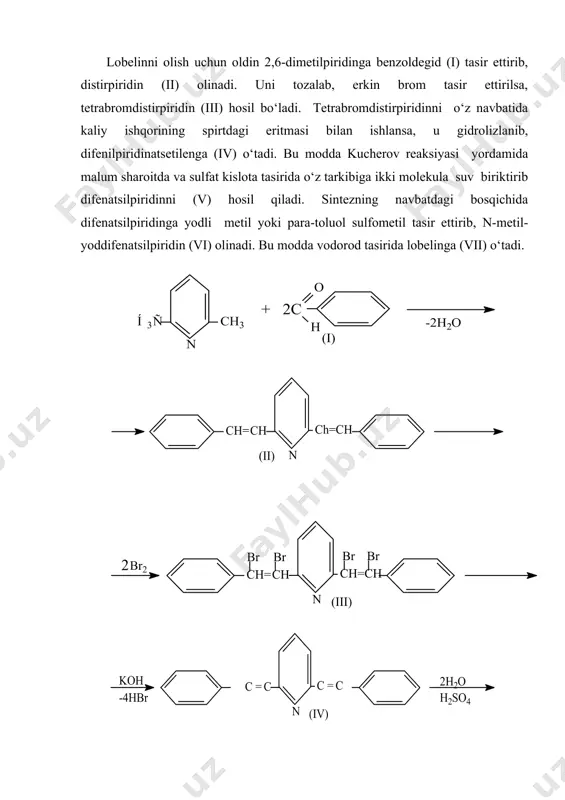 piridin va pipiridin gruppasiga kiradigan alkaloidlar - Page 5