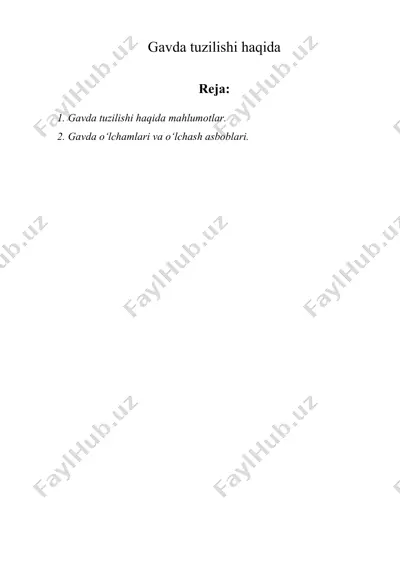 gavda tuzilishi haqida — DOC
