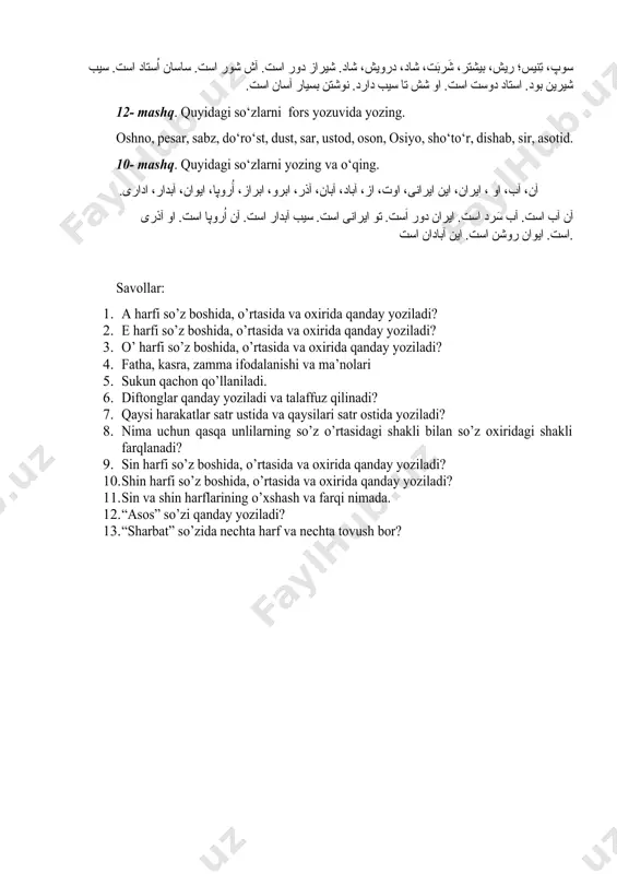 unli harflarning xususiyatlari - Page 5