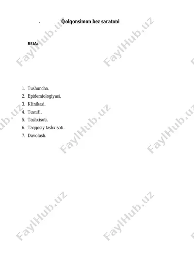 qolqonsimon bez saratoni — PDF