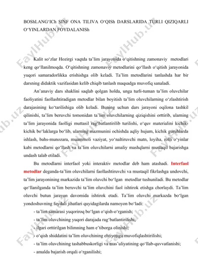 zamonaviy ta'lim metodlari — DOCX