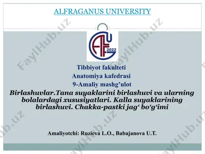 alfraganus university — PPTX