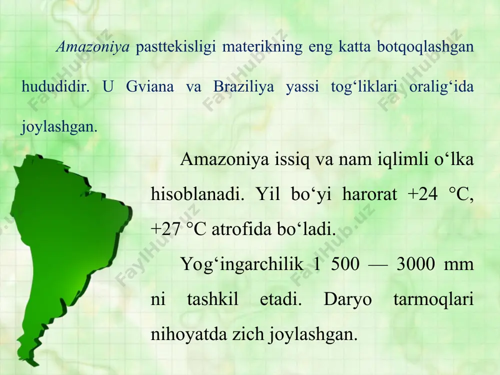 janubiy amerika. tabiiy geografik o‘lkalari 6-sinf - Page 4