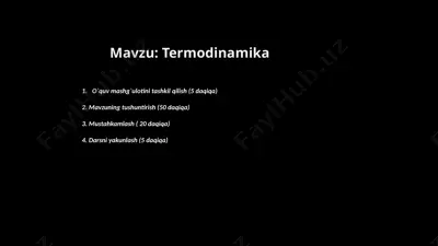 termodinamika — PPTX