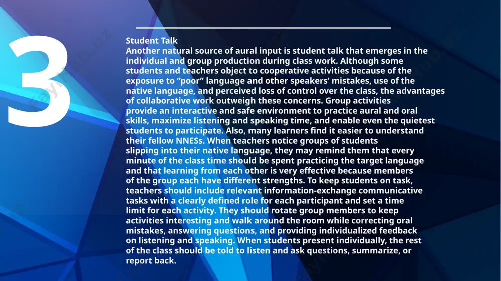 using interactive methods of teaching foreign languages to teach listening - Page 5