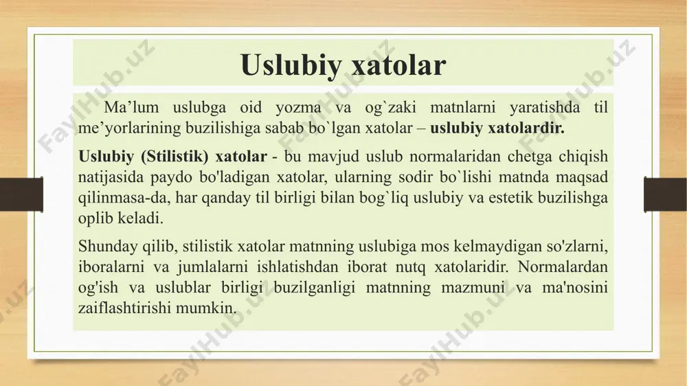 uslubiy xatolar va ularni bartaraf etish yo`llari. oav tili tahlili. - Page 4