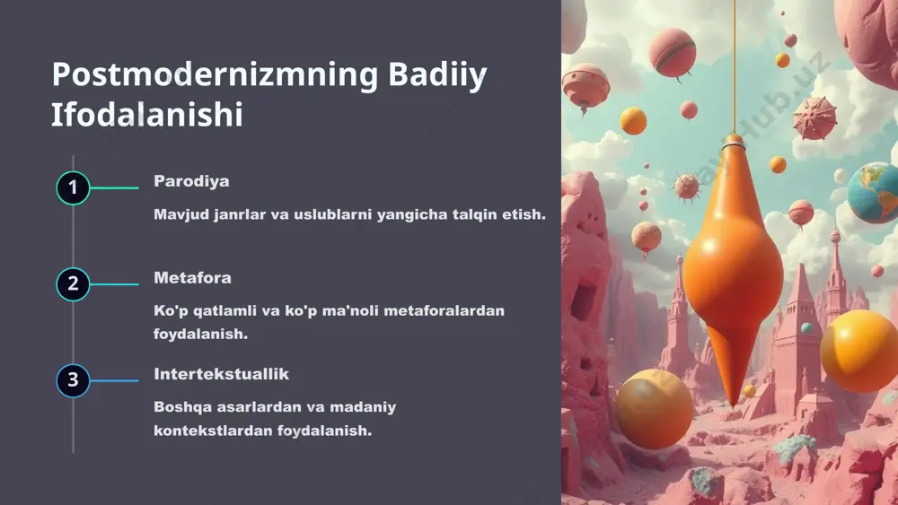 postmodernizm: o'zgaruvchi dunyoga yangicha yondashuvlar - Page 5