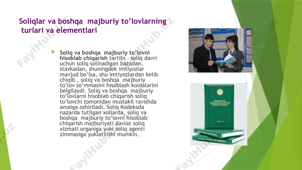 soliqlar va boshqa majburiy to’lovlarning turari va elementlari - Page 5
