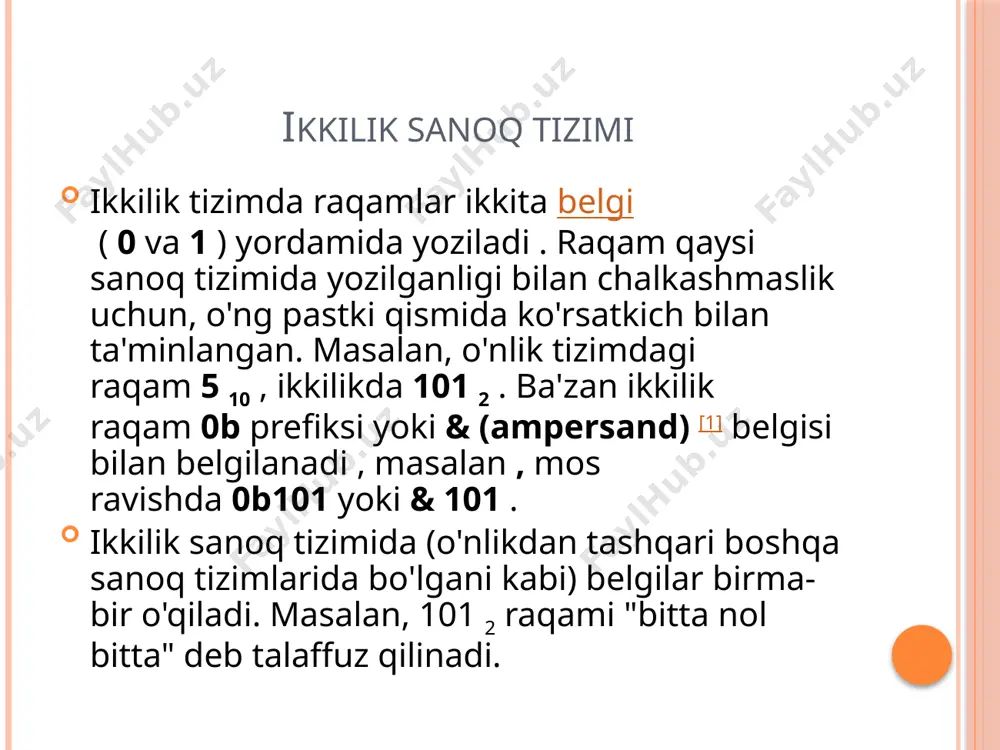 ikkilik sanoq sistemasining tatbiqi - Page 3
