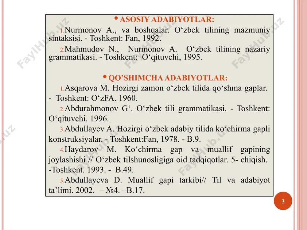 o'zbek adabiy tilining o'zlashtiruvchi gaplar - Page 3