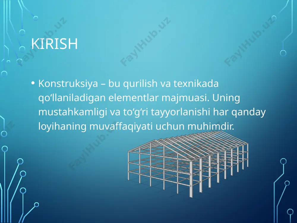 vazifalar va talablar uchun mos keladi. to‘g‘ri texnologiya tanlash konstruktsiya mustahkamligi, xavfsizligi va ishlash muddatini oshiradi. image2.png image3.png image4.jpeg image5.png image6.jpeg image7.png image8.png image9.png /docprops/thumbnail.jpeg