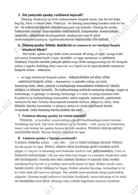 uvchi kuch e’tiqodiga falsafiy bir asos topishga harakat qiladi. shu tufayli ham din falsafasi sohasida faoliyat ko‘rsatuvchilarning maqsadi dinning haq yoki botil ekanligi masalasi bilan mashg‘ul bo‘lish emas, diniy hukmlarning mantig‘i va mohiyatini ochib berishdir. bu maqsad bilan ular, eng avvalo xudoning mavjudligi bilan bog‘liq dalillarning tanqid yoki tahlilini qiladi, bu dalillarning qanchalik asosli yoki asossiz ekanligi masalasini ko‘rib chiqadi. din falsafasini boshqa din ilmlaridan ajratib turuvchi jihat bu, undagi hukm berish, xulosa yasash xususiyatidir. boshqa din ilmlari, baho berish, munosabat bildirish metodiga suyangan holda diniy masalalarni hal qilishsa; din falsafasi, ular yasagan xulosa va erishgan natijalardan keng miqyosda foydalanadi va bu natijalar sababli bir qancha hukmlarni chiqaradi. hatto din falsafasi, dinni maqsad qilib olgan ilm turlari qo‘lga kiritgan natijalar va bu natijalarga erishish uchun ular qo‘llagan metodlar haqida ham hukm chiqarishi mumkin. din falsafasi, dinning mohiyati, insonning diniy haqiqatlar bilan bo‘lgan bog‘liqligini o‘rganadi. bu ilm turining e’tiborida bo‘lgan mavzularning …