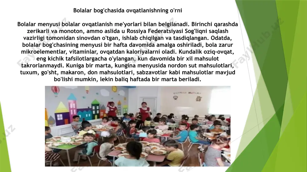 maktabgacha ta'lim tashkilotida yagona mavsumiy taomnomasi - Page 3