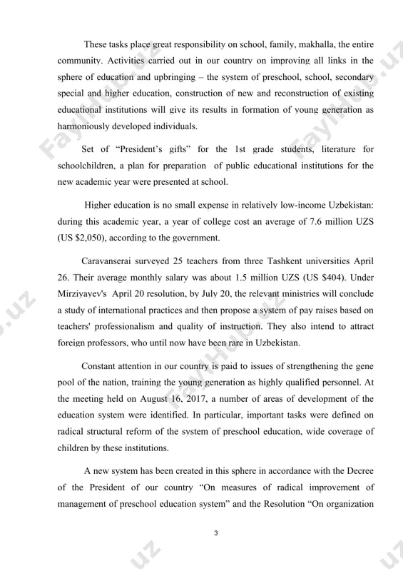 structural reform of the system of preschool education, wide coverage of children by these institutions. a new system has been created in this sphere in accordance with the decree of the president of our country “on measures of radical improvement of management of preschool education system” and the resolution “on organization of activities of the ministry of preschool education of the republic of uzbekistan” of september 30 of this year. on the basis of above-said we have chosen the theme of our course paper. our work is devoted to features of abbreviation as a way of word formation in english and their function. we are going to reveal features of abbreviation as a way of word formation in english and their function. this work is valuable as the study may provide a deep understanding of the role of english and analyses of english books. the main reason to choose this …