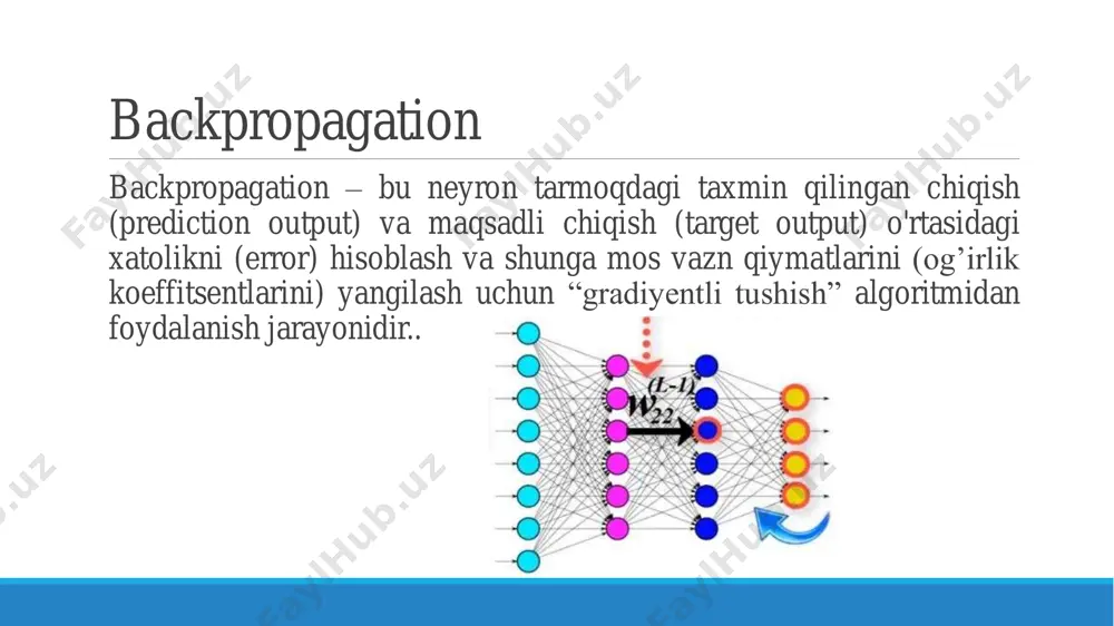 tch-in-python-68998a08e4f6 chuqur o’qitish (deep learning) da python keras va tensorflow kutubxonalaridan foydalanish ma’ruza rejasi keras kutubxonasi kerasda neyron tarmoq qurish kerasning asosiy tushunchalari ◦ sequential ◦ convolution (conv1d, conv2d) ◦ dense ◦ activation ◦ dropout tensorflow arxitekturasi python muhitida virtual environment yaratish keras nima? keras – bu python-da yozilgan, theano yoki tensorflow-ning asosiga qurilgan ochiq kodli netron tarmoq kutubxonasidir. u modulli, tezkor va ishlatish uchun qulay holatda google kompaniyasi muhandisi fransua cholet ishlab chiqqan. keras – bu hisob-kitoblarni amalga oshirish uchun tensorflow, cntk yoki theano “backend” kutubxonalaridan foydalanadigan, yuqori darajada ishlaydigan api(application programming interface)dir. keras nima? kerasning ishlab chiqilishiga asosiy sabab shuki – ungacha boshqa neyron tarmoqlari kutubxonalaridan foydalanish noqulayroq bo`lgan ya’ni sintaksisi qiyinroq bo`lgan. keras yuqori-darajali api modellarni yaratish, qatlamlarni belgilash yoki bir nechta kirish-chiqish modellarini boshqarish imkonini beradi. keras modelni yo`qotish (loss function) va optimizatsiya (optimization function) funksiyasi bilan kompilyatsiya qiladi, va modelni o`qitishni fit funksiyasi orqali amalga …