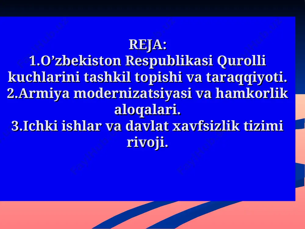 2017-2021 yillar: qurolli kuchlar, ichki ishlar va davlat xavfsizlik tizimini islohot etish - Page 2