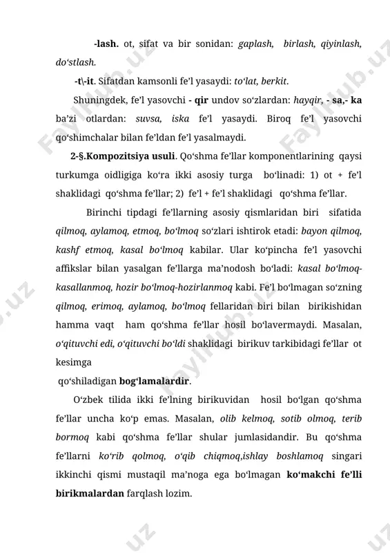 fe’llarning yasalishi - Page 4