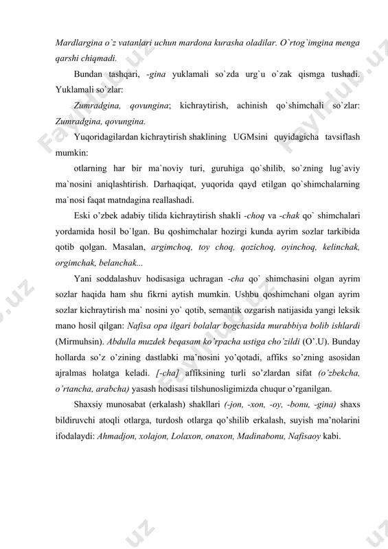 ot va uning lug'aviy shakllari - Page 5