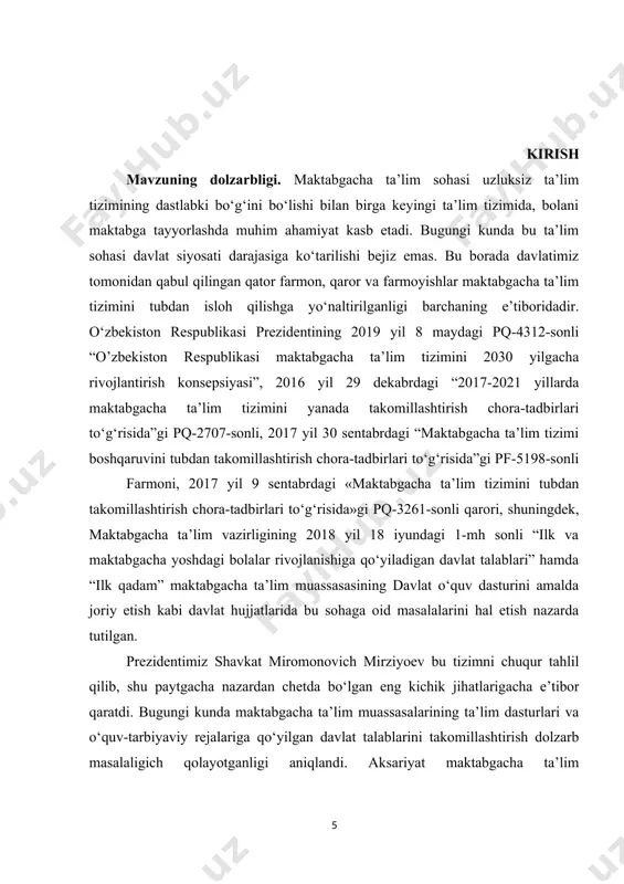 g maqsadi, vazifalari nuqtayi nazaridan baholash kerak. sinfdan tashqari ishlarni o’z ichiga olgan to’garaklar quyidagi turlarga bo’linadi; - fan to’garaklari; - kasb-hunar yo’nalishidagi to’garaklar; - sport to’garaklari; - san’at yo’nalishidagi to’garaklar. sinfdan va maktabdan tashqi ishlar o`quvchilarni ma`naviy-axloqiy ruhda tarbiyalashda, ularga bilim ber ishda muhim vosita bo`lganligi tufayli bu ishlarni keng yo`lga qo`yishga maktab direktorlari, ilmiy mudirlar, shuningdek, o`qituvchilarjamoasikatta e`tibor berishi, «kamolot»va «kamalak» tashkilotlari, ota-onalarjamoasiva maktab rahbaralri yordamidan har tomonlama foydalanish kerak. o`quvchilar bilan olib boriladigan sinfdan va maktabdan tashqi ishlarni o`qituvchilar jon dillari bilan sevishlari, bu ishga rahbarlik qilishda ishtirok etishni o`zlarining eng muhim vazifalaridan biri deb bilishlari zarur. maktabning yangi vazifasi har bir o`qituvchidan faqatgina o`z fani va uni o`qitishni a`lo darajada bilishnigina emas, balki bilimlarni chuqur egallashni va bundan sinfdan tashqi ishlarni maqsadga muvofiq yo`lga qo`yishda ijodiy foydalana bilishni, har tomonlama ma`lumot va mahoratga ega bo`lishni talab qiladi. bu vazifalarning muvaffaqiyatli hal qilinishiga har taraflama yordam ko`rsatish …