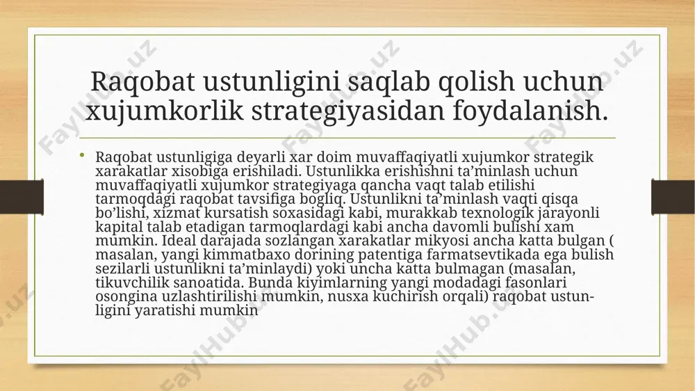 raqobatning 5 taumumiy strategiyasi - Page 5