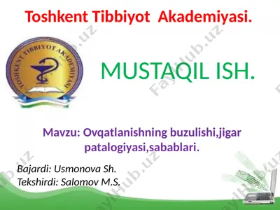 gаstrоentеrоlоgiya muаmmоlаri — PPTX