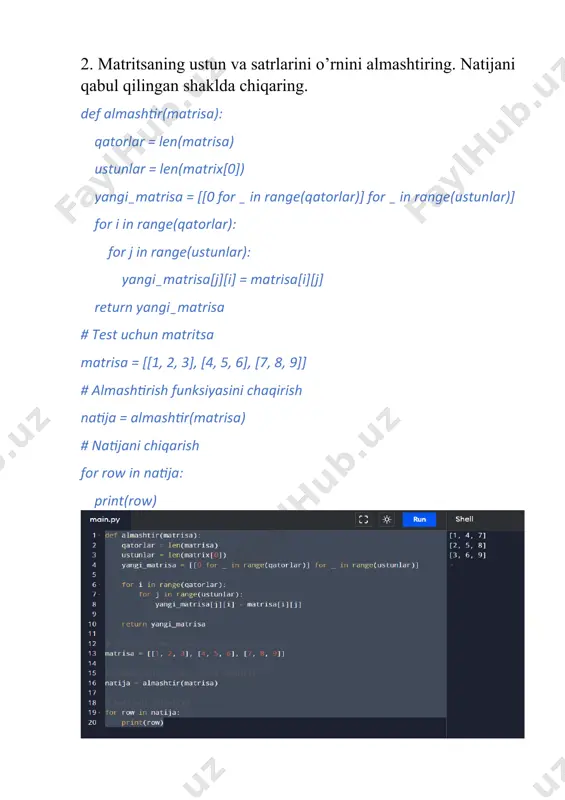 matritsa topshiriq - Page 2