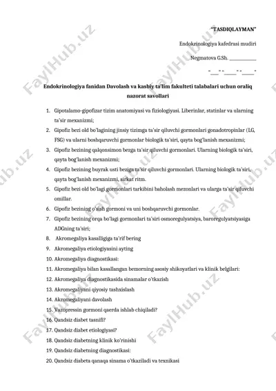 akromegaliya kasalligi — DOCX