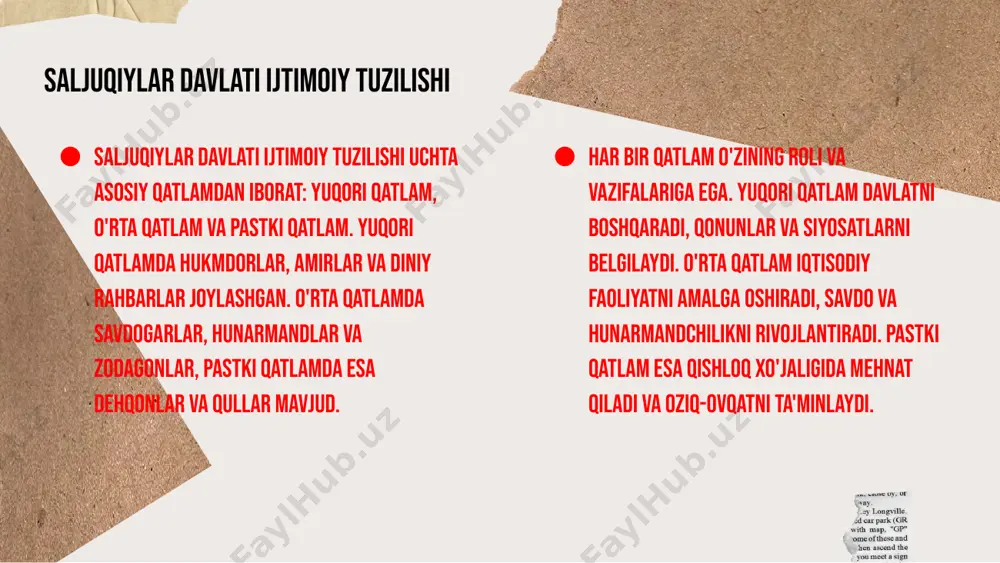 zim, davlat boshqaruvini kuchaytirish va fuqarolar o'rtasida munosabatlarni tartibga solishda muhim rol o'ynadi. saljuqiy huquqning amaliy jihatlari saljuqiy huquq zamonaviy huquqiy tizimlarga ta'sir ko'rsatgan. uning asosiy tamoyillari, masalan, inson huquqlari va adolatga e'tibor, hozirgi kunda ham davom etmoqda. shuningdek, saljuqiy huquqning nazariy va amaliy jihatlari, jamoatchilik va shaxsiy huquqlarni himoya qilishda o'z aksini topgan. bu, fuqarolar huquqlarini ta'minlash va ijtimoiy barqarorlikni saqlashda muhim ahamiyatga ega. xulosa saljuqiylar davlati o'zining iqtisodiy faoliyati, ijtimoiy tuzilishi va huquqiy tizimlari bilan ajralib turadi. ularning iqtisodiy faoliyatlari qishloq xo'jaligi, savdo va hunarmandchilikni o'z ichiga oladi, bu esa iqtisodiy barqarorlik va rivojlanishga yordam berdi. saljuqiylar davrida huquqiy tizim zamonaviy qonunlarning rivojlanishiga katta ta'sir ko'rsatdi. ular o'z qonunlarini ishlab chiqish va amalga oshirishda ishtirok etishgan, bu esa ijtimoiy barqarorlikni saqlashga yordam berdi. saljuqiylar davlati shuningdek, madaniyat va ilm-fan rivojlanishiga ham hissa qo'shgan, bu esa ularning merosini bugungi kunda ham his qilishimizga olib keladi. ularning meroslari nafaqat tarixiy …