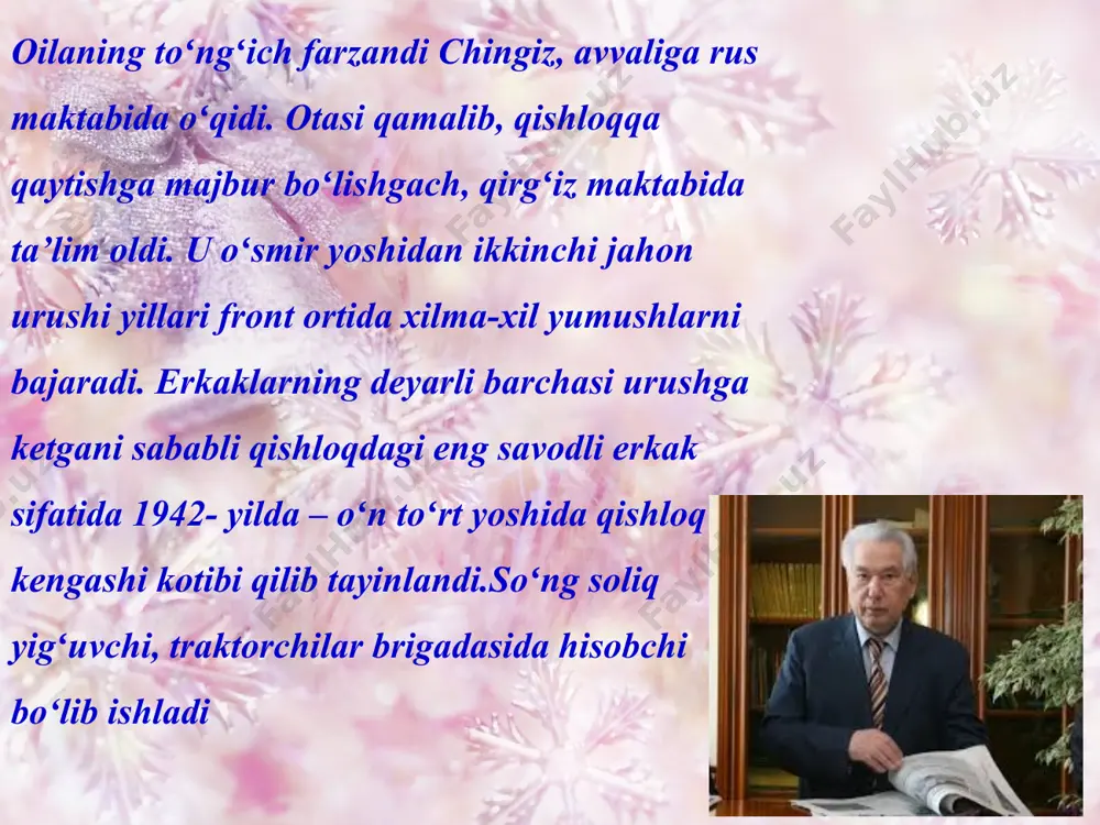 chingiz aytmatov hayoti va ijodiy faoliyati - Page 5