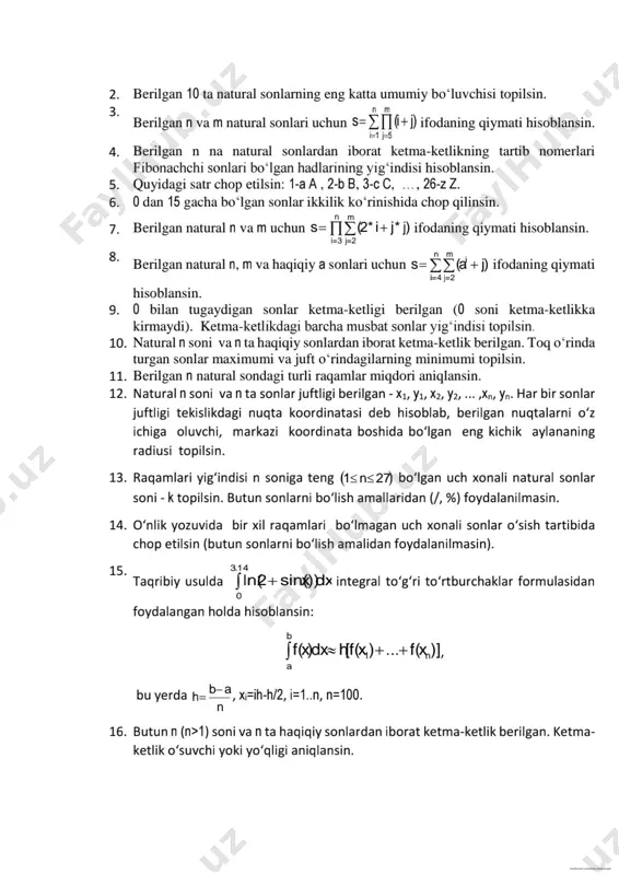 fibonachchi sonlari ketma-ketlikning 40-hadi topish - Page 2