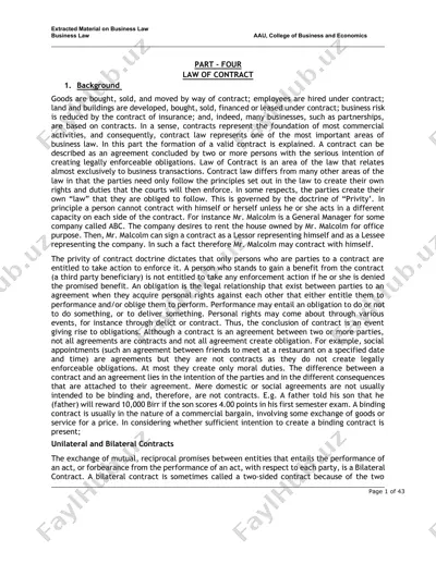 law of contract presentation — DOCX