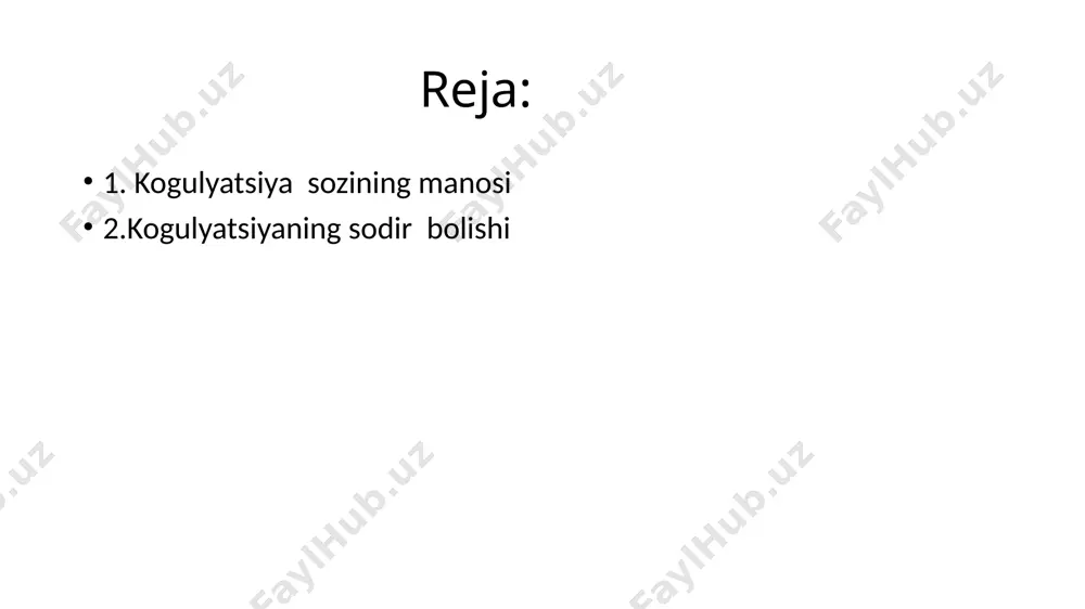 r koagulyantlar kiritilishi natijasida hosil bo'lgan "o'zaro bog'langan" mikroflaklar. bunday holda, mikroflaklar katta agregatlarga birlashtiriladi, ularning cho'kishi ancha tez boradi.koagulyatsiya tuzilmalari dispers tizimning agregativ barqarorligini yo'qotganda, dispers fazaning etarli miqdori bilan hosil bo'ladi, dispers tizimning butun hajmini mustahkamlash ta'minlanadi. suyuq dispers muhitni "qattiqlashtirishga" qodir bo'lgan kolloid dispers fazaning tegishli tarkibi juda kichik bo'lishi mumkin (ayniqsa, keskin anizometrik zarralar holatida), masalan, bentonit gillari uchun og'irlik bo'yicha atigi bir necha foiz va hatto. filamentli zarralar uchun ancha kam.koagulyatsion tuzilmalarning xarakterli xususiyati nisbatan past kuch bilan bir qatorda, ularning mexanik kuchlanishga nisbatan teskariligi - mexanik halokatdan keyin (mobil dispers muhitda) o'z-o'zidan tiklanish qobiliyati; bu xususiyat tiksotropiya deb ataladi koagulyatsion dispers tuzilmalar laklar, bo'yoqlar va polimerlarning pigmentlari va plomba moddalari bilan hosil bo'ladi. tiksotropik tuzilmalarning tipik misoli elektrolitlar ta'sirida koagulyatsiya paytida loy dispersiyasida paydo bo'ladigan fazoviy tarmoqlardir. koagulyatsiya nazariyasi (m. smoluxovski) quyidagi g'oyalar asosida ishlab chiqilgan: dispers faza zarralari bir-biridan mustaqil ravishda broun harakatiga …