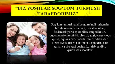 sog‘lom turmush tarzi — PPTX