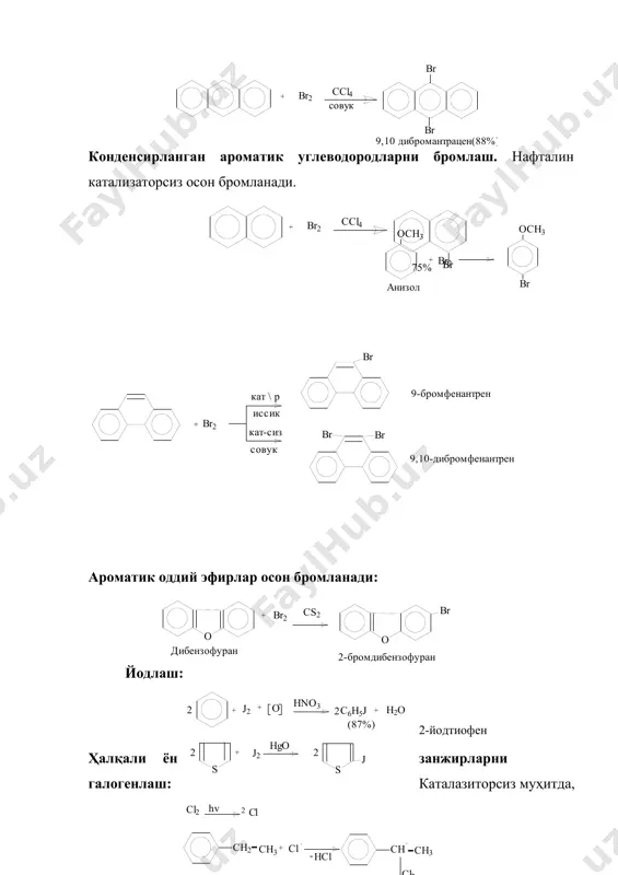 aроматик бирикмаларнинг se да йўналтириш қоидалари - Page 5