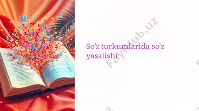 so'z yasalishi — PPTX