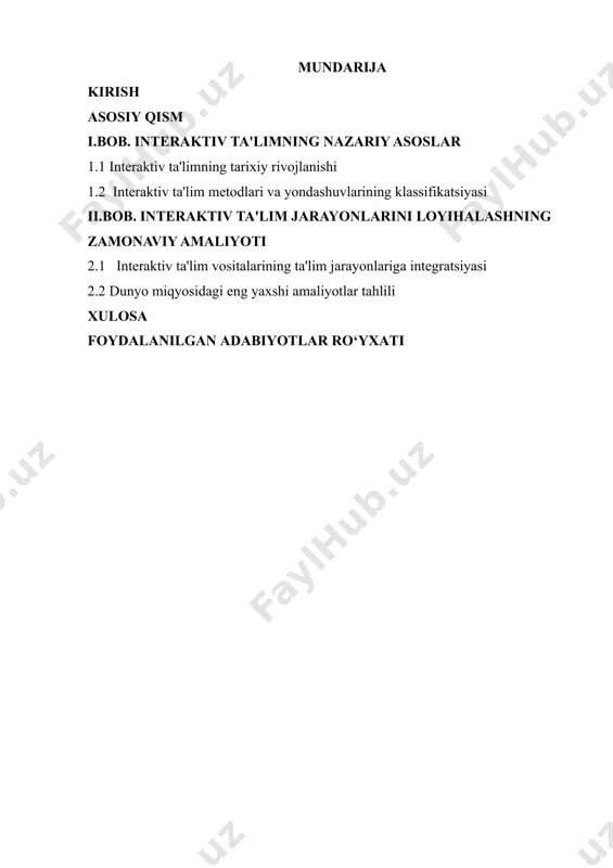 "interaktiv yondashuv asosida ta’limjarayonlarini loyiha" - Page 2